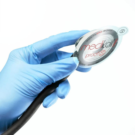 ERKA Proof S Hygieneschutz für Stethoskope - transparente Einmal-Abdeckung für das Bruststück - Med-Praxisbedarf
