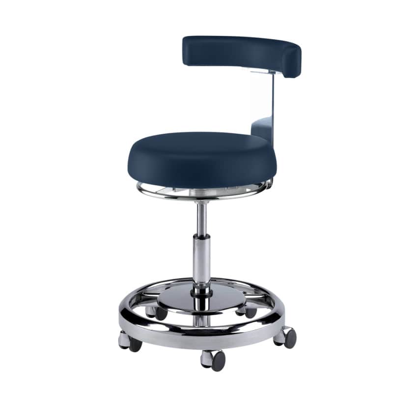 CDS 301 Stuhl Seitenansicht - ergonomische Rückenlehne und Sitzflächenverstellung - Med-Praxisbedarf