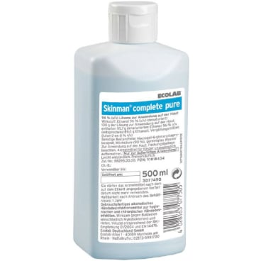 Skinman complete pure Händedesinfektion - viruzides Desinfektionsmittel ohne Duftstoffe - Med-Praxisbedarf