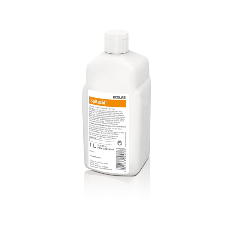 Ecolab Spitacid Händedesinfektion Flasche - alkoholbasiertes Desinfektionsmittel - Med-Praxisbedarf