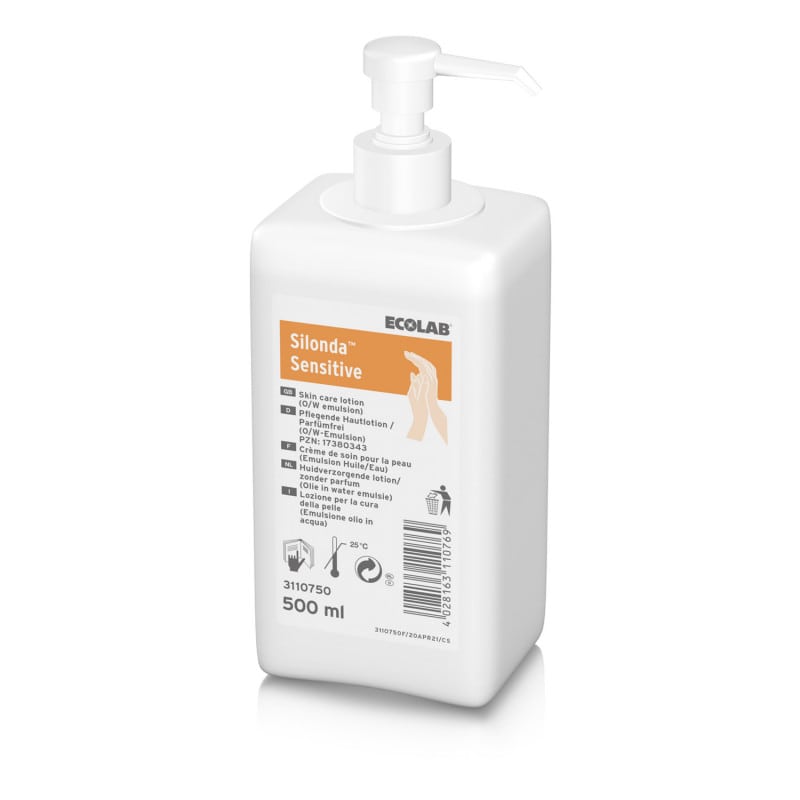Silonda sensitive Lotion von Ecolab - Feuchtigkeitsspendende Pflege für empfindliche Haut im Medizinbereich - Med-Praxisbe...
