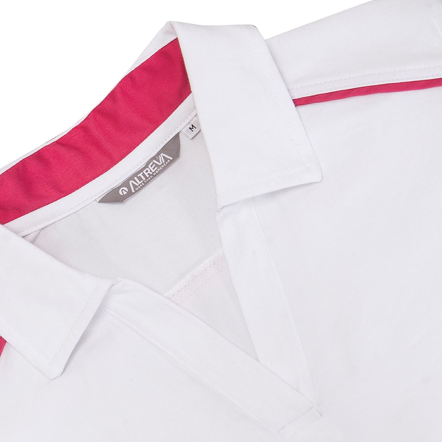 Edelweiss Poloshirt Tara Damen weiß - tailliertes Shirt für Arztpraxen - Med-Praxisbedarf