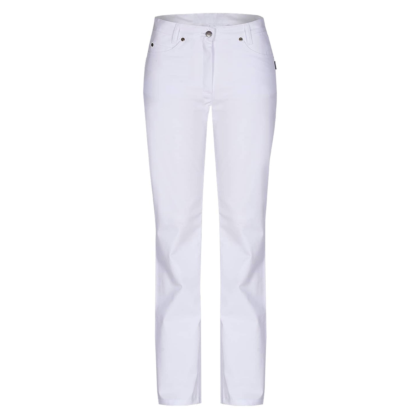 Medizinische Damenjeans Jeffie - schräge Vordertaschen, robuste Berufsbekleidung - Med-Praxisbedarf