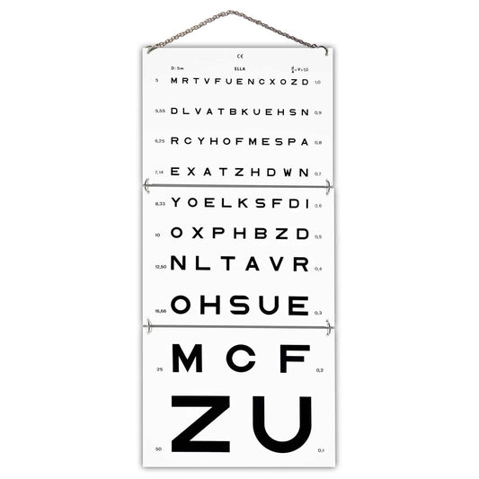 Set Sehprobentafeln - praktisches Hilfsmittel für die Optometrie, langlebige Platten - Med-Praxisbedarf