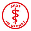 Aufkleber Arzt im Dienst