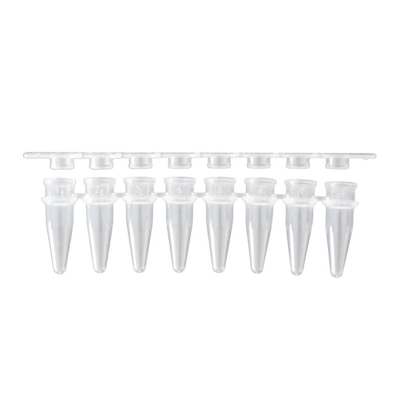 Eppendorf PCR-Tubes 0,2 ml - sterile, nummerierte Tubes als 8er-Streifen - Med-Praxisbedarf