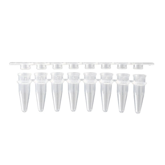 Eppendorf PCR-Tubes 0,2 ml - sterile, nummerierte Tubes als 8er-Streifen - Med-Praxisbedarf
