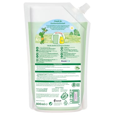 Frosch Spülmittel mit Aloe Vera fettlösend - ergiebige Flasche, für glänzendes Geschirr - Med-Praxisbedarf