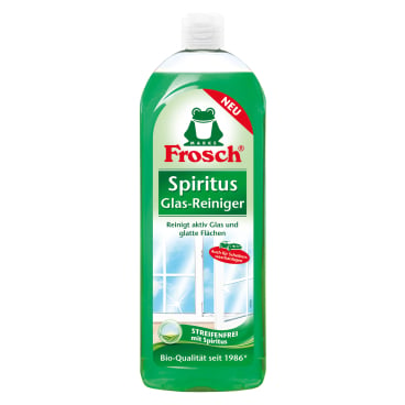 Streifenfreier Glasreiniger Frosch - Rezeptur mit Spiritus in recycelter 750ml Flasche - Med-Praxisbedarf