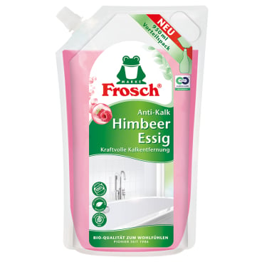 Kalkreiniger für medizinische Einrichtungen - Frosch mit Himbeeressig für gründliche Reinigung - Med-Praxisbedarf