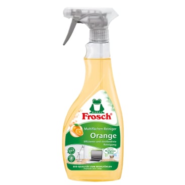Frosch Multiflächenreiniger orange streifenfrei - für tägliche Reinigung in Arztpraxen und Pflegeeinrichtungen - Med-Praxi...