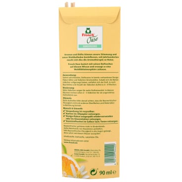 Raumerfrischer Nachfüllflasche Frosch Oase 90 ml - einfache Lösung für Raumdüfte - Med-Praxisbedarf