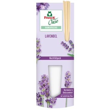 Frosch Oase Raumerfrischer Nachfüllpack 90 ml - Duft Zitronengrasfrische, Nachfüllflasche - Med-Praxisbedarf