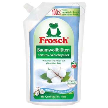 Frosch Sensitiv Weichspüler - Textilerfrischer auf pflanzlicher Basis für Krankenhauswäsche - Med-Praxisbedarf