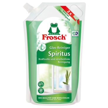 Frosch Spiritus Glasreiniger Flasche 1L - effektiver Reiniger für Kliniken und Pflegeeinrichtungen - Med-Praxisbedarf