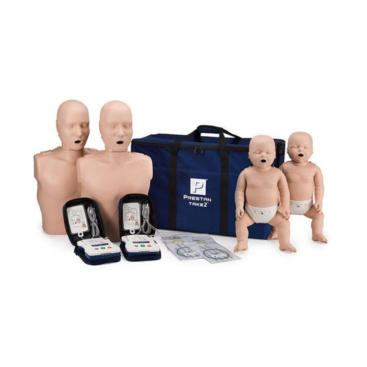Prestan Take2 HLW-Trainingspaket - Übungsset für Rettungssanitäter mit Erwachsenen- und Kinder-Training - Med-Praxisbedarf