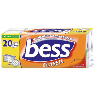 Bess Toilettenpapier Classic 3-lagig - Für professionellen Einsatz in Praxen und Kliniken von Essity - Med-Praxisbedarf