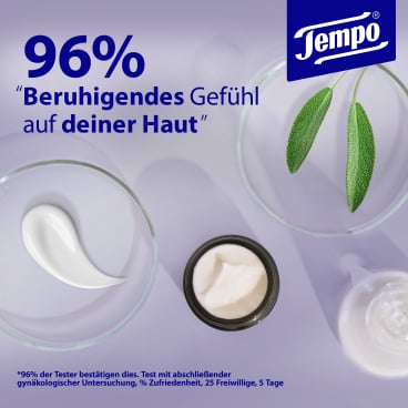 Tempo Natural Skin Balance von Essity - beruhigende Feuchttücher für medizinische Einrichtungen - Med-Praxisbedarf