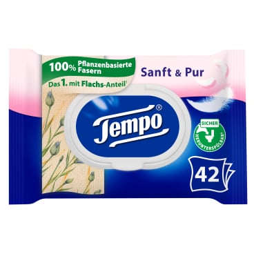 Feuchte Toilettentücher Tempo sanft & pur - für medizinische Einrichtungen - Med-Praxisbedarf