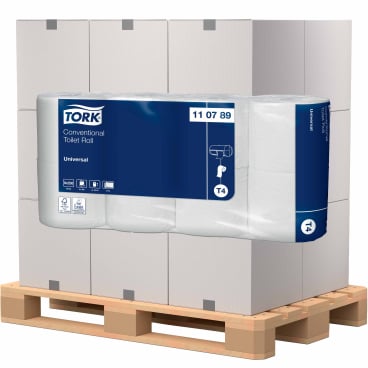 2-lagiges Recycling-Toilettenpapier T4 Universal - Tork Kleinrolle - Med-Praxisbedarf