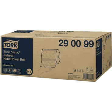 Tork Matic Rollenhandtuchpapier 2-lagig - H1 kompatibel für stark frequentierte Waschräume