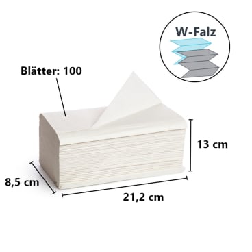 Papierhandtücher Xpress Multifold von Tork - kompatibel mit H2-Spendern, Format 21 x 34 cm - Med-Praxisbedarf