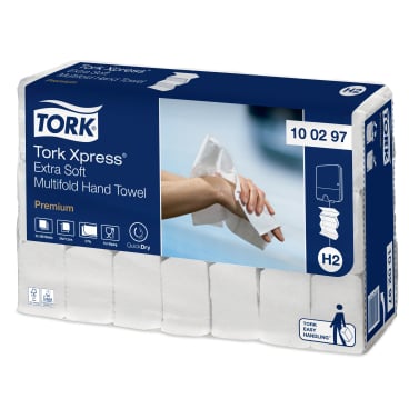 Tork Papierhandtuch Xpress Multifold - H2-kompatibel, 21x34 cm, für Waschräume in Arztpraxen - Med-Praxisbedarf