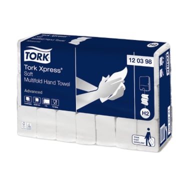 Tork Xpress Multifold-Handtücher H2 kompatibel - 2-lagige Papierhandtücher für Klinik und Pflege - Med-Praxisbedarf
