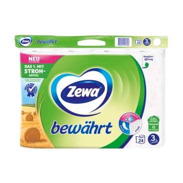 Rolle Zewa Bewährt Toilettenpapier - 3-lagig, für den professionellen Gebrauch - Med-Praxisbedarf