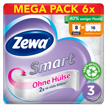 Zewa Smart Toilettenpapier Großpackung - praktische Lösung für Pflegeeinrichtungen - Med-Praxisbedarf