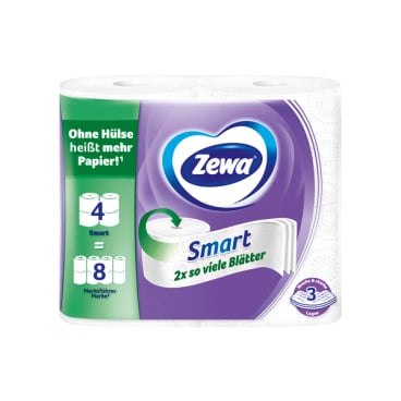 Toilettenpapier Zewa Smart - Premium-Qualität von Essity, einzeln verpackt - Med-Praxisbedarf