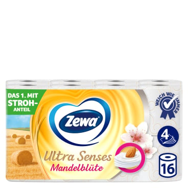Zewa Ultra Senses Toilettenpapier Mandelblüte - 4-lagig, duftend für Praxen und Kliniken - Med-Praxisbedarf