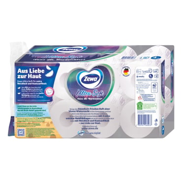 Zewa Ultra Soft Limited Edition Toilettenpapier - 4-lagig, limitierte Sonderausgabe - Med-Praxisbedarf