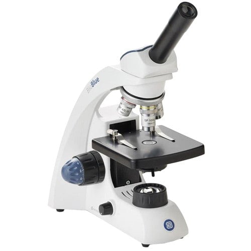 Euromex LED-Mikroskop monokular - BioBlue Modell mit LED-Beleuchtung für Schule und Labor