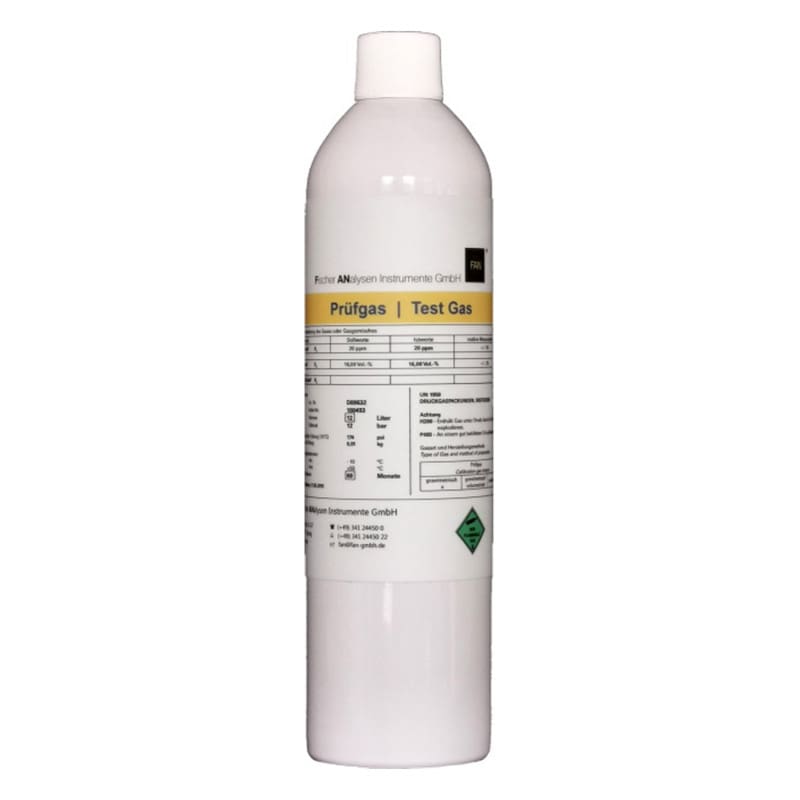 H2 Testgas für Atemgeräte - 20 ppm Wasserstoff in synthetischer Luft - Med-Praxisbedarf