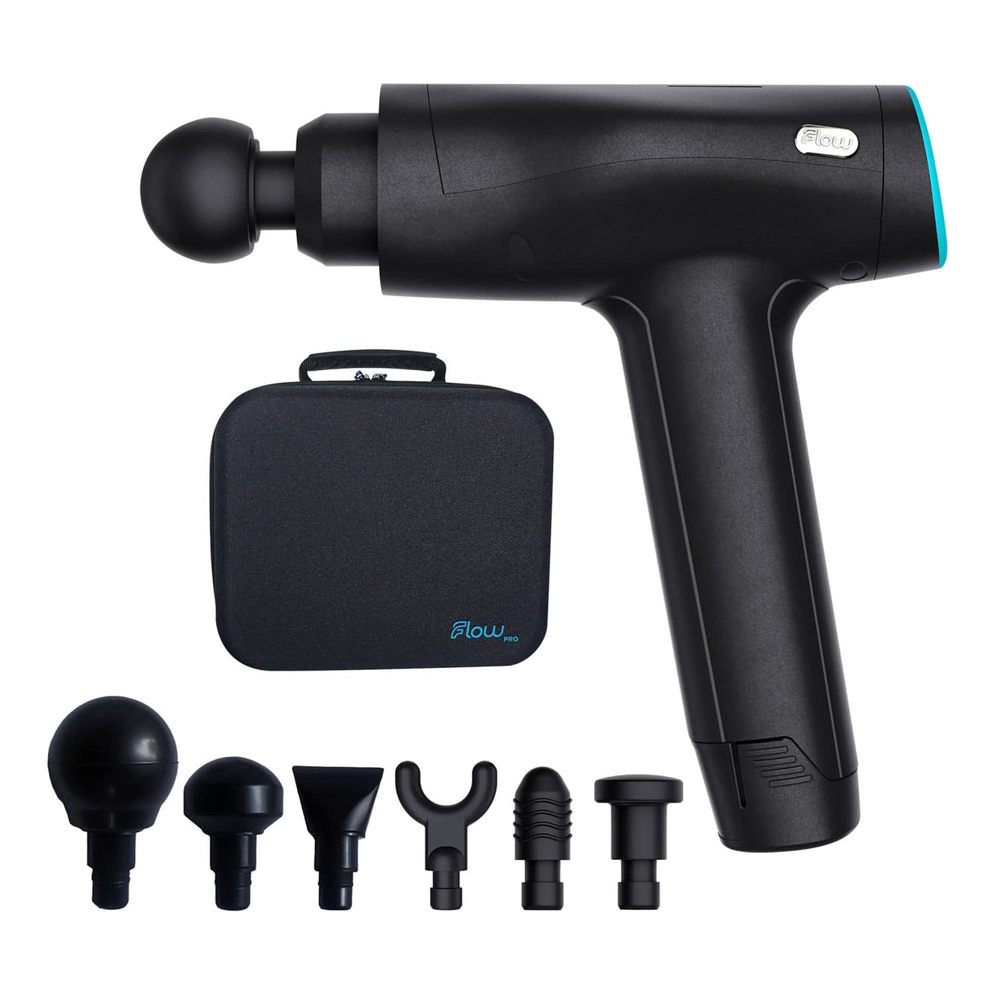 Bedienung der Flow PRO Massagepistole - Ergonomisches Perkussionsgerät mit verschiedenen Intensitätsstufen - Med-Praxisbedarf