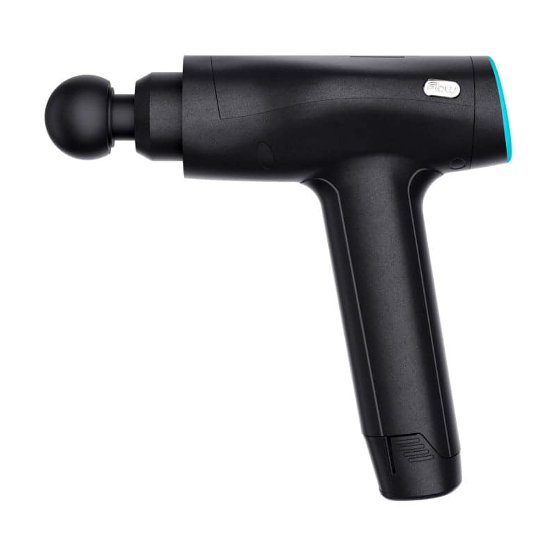 Flow PRO Massagepistole von der Seite - Hochwertiges Therapiegerät für Arztpraxen und Pflege - Med-Praxisbedarf