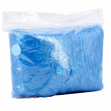 Besucherschutz Kittel mit Kapuze - Einzelverpackt für Hygiene, blau - Med-Praxisbedarf