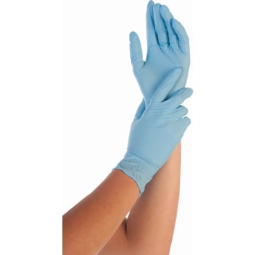 Nitrilhandschuhe Safe Premium blau - Professionelle Einweg-Handschuhe, puderfrei und chemikalienbeständig - Med-Praxisbedarf