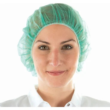 Baretthaube Bettina im 10er Pack - Praktische Einweg-Hauben für den Hygienebereich - Med-Praxisbedarf