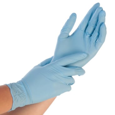 Nitrilhandschuhe EXTRA SAFE blau - puderfrei, strapazierfähig für lange Einsatzzeiten - Med-Praxisbedarf