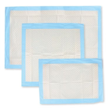 Hygostar Krankenunterlagen Dry & Smooth - Bettschutzunterlage weiß und blau - Med-Praxisbedarf
