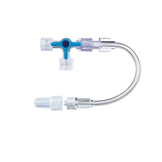 Drei-Wege-Hahn mit Leitung von Fresenius Kabi - für simultane Infusionstherapie, kompakt - Med-Praxisbedarf