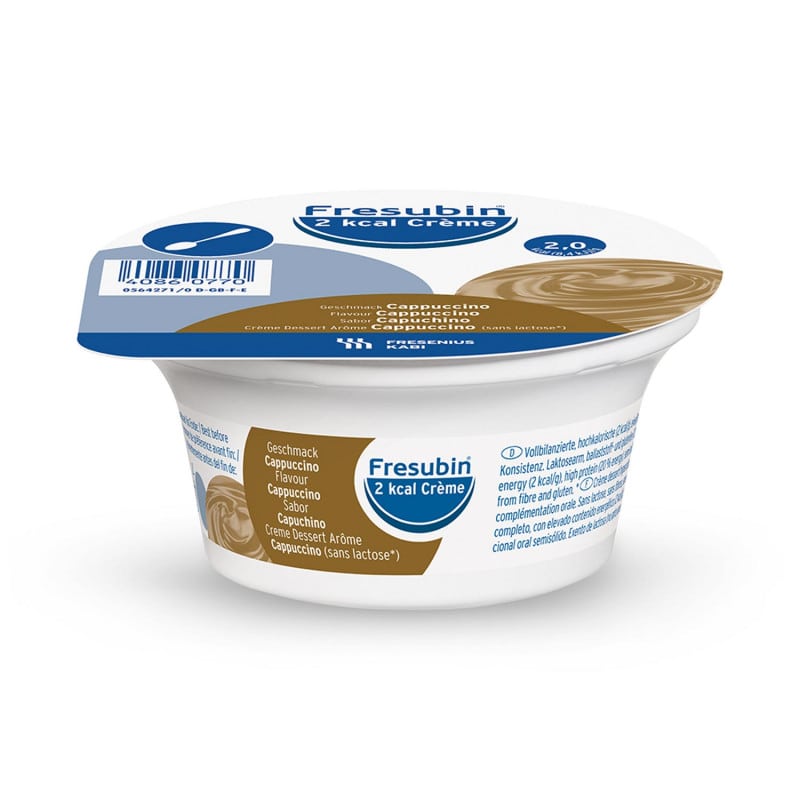 Fresubin 2 kcal Crème Erdbeergeschmack - Kalorienreiche Ernährung ohne Ballaststoffe - Med-Praxisbedarf