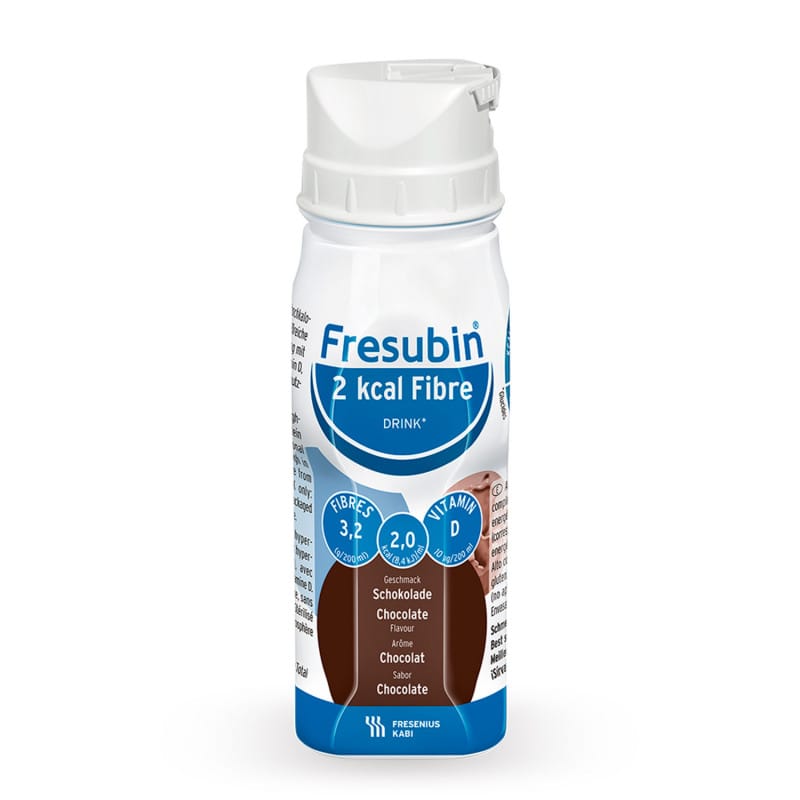 Fresubin 2 kcal Fibre DRINK mit Ballaststoffen - hochkalorische Trinknahrung, 200 ml Flasche - Med-Praxisbedarf
