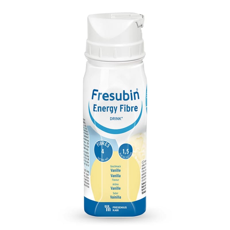Fresubin Energy Fibre DRINK Trinknahrung 1,5 kcal/ml - Vanillegeschmack, mehrfach ungesättigte Fettsäuren - Med-Praxisbedarf