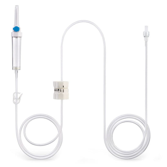Polytrol Set Infusionsbesteck mit Tropfkammer - steriles Einmalbesteck für Schwerkraftinfusion - Med-Praxisbedarf