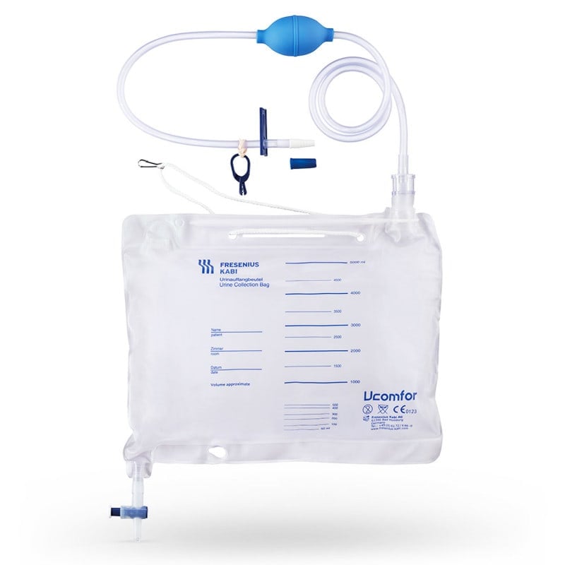 5-Liter Urinauffangbeutel - Harndrainagesystem mit großem Volumen, transparent - Med-Praxisbedarf