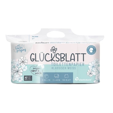 Toilettenpapier weiß Fripa Glücksblatt - 3-lagig, komfortabel für Klinik und Praxis - Med-Praxisbedarf