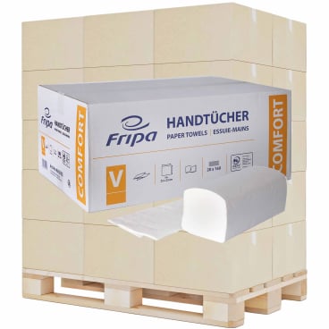 Fripa COMFORT Handtücher im V-Falz - Format 25 x 23 cm für Arztpraxen und Kliniken - Med-Praxisbedarf